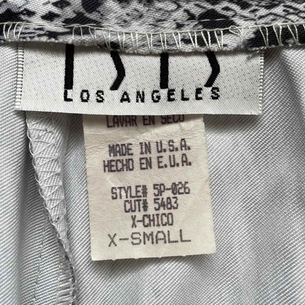 ISIS | Black & White Snakeskin Print Stretch Pants - Picture 3 of 5